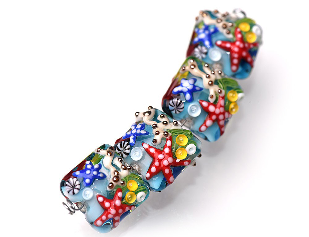 Lampworked bead by Grace